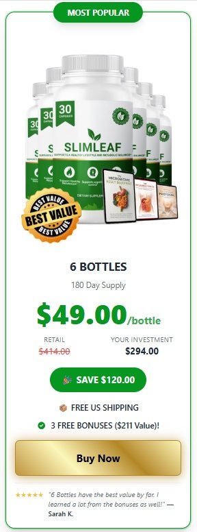 SlimLeaf 6 bottle buy online